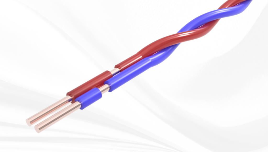 Laser Wire Solutions - Twisted pair Wire Untwisted ends ablation on ends and windows