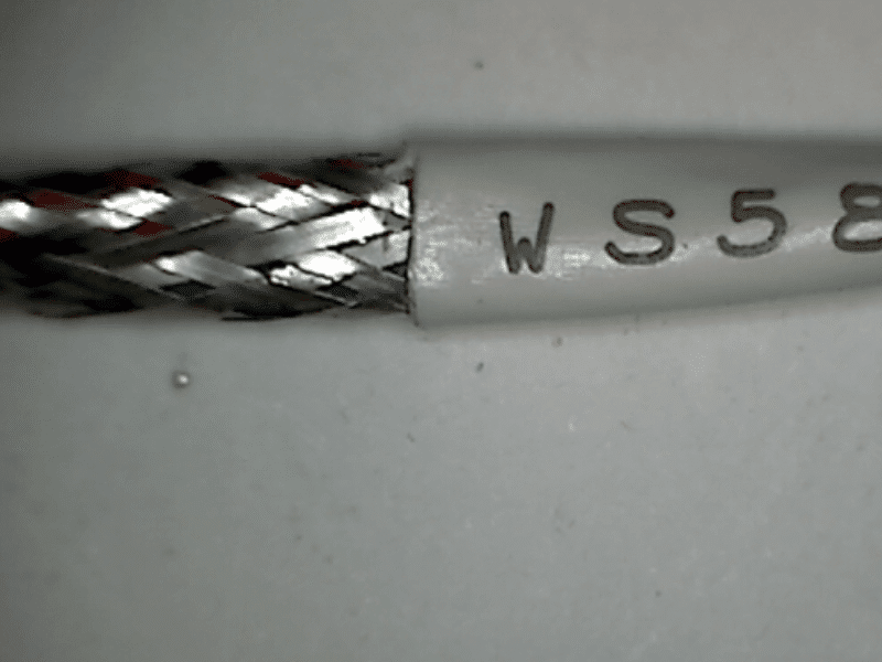 Aerospace cable-processed using laser wire stripping machinery, no damage to conductor