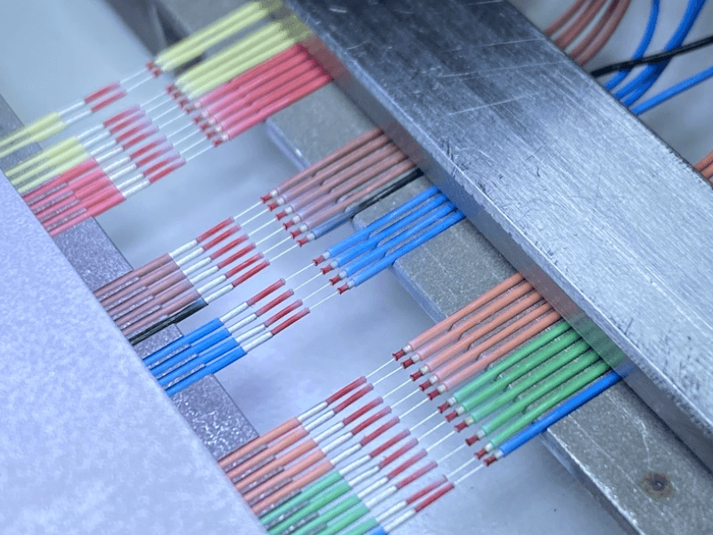 Data Center cable-Micro Coax processed using laser wire stripping machinery, no damage to conductor