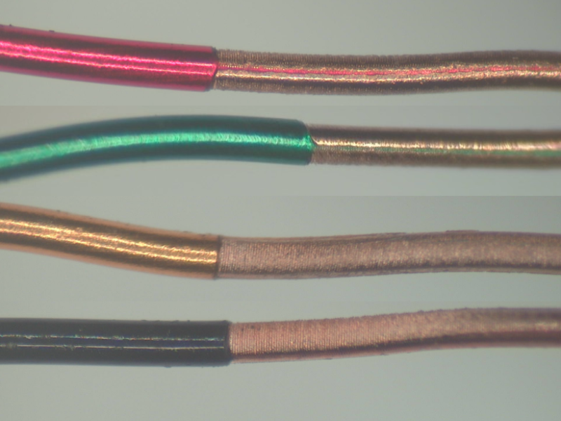 Micro fine medical wire processed using the Odyssey series of laser wire stripping machines-multifilar wire cable