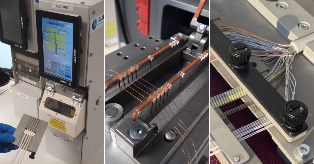 Fixture Plate Laser Wire Solutions Wire Loading Options - Mercury-4 Odyssey-4 Mercury-2