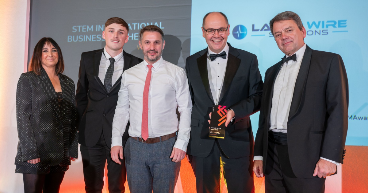 Wales STEM Awards 2025 Laser Wire Solutions winners of International Business of the Year 2025