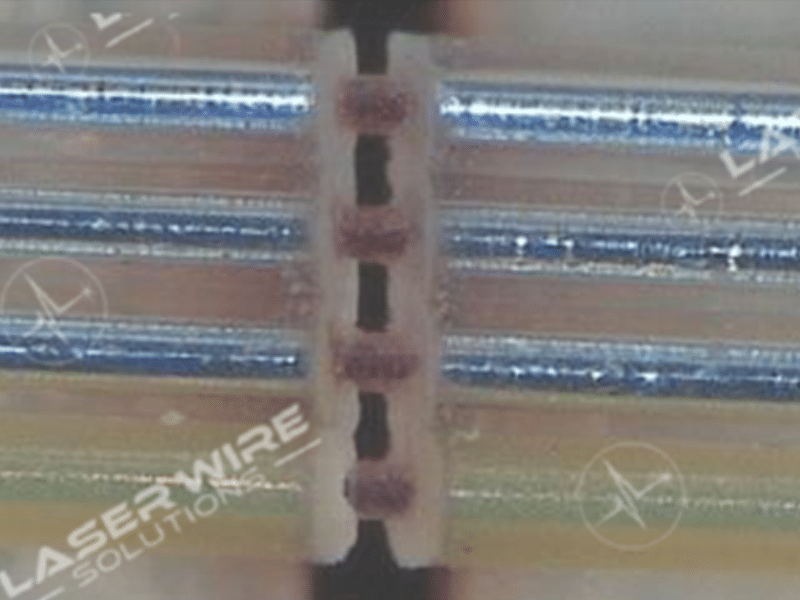 femtosecond Medical Sensor wiring FEPFPA Insulation removal