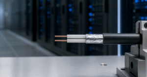 data center cable processing twin ax shielded pair